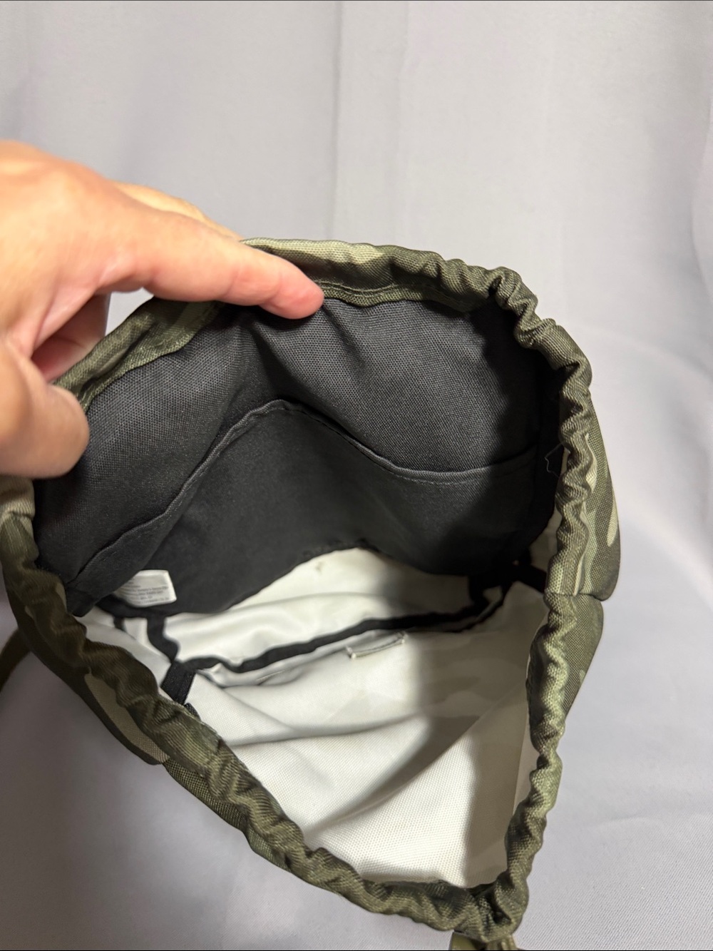 Camouflage Drawstring Backpack - Camo Rucksack - Picture 4 of 5